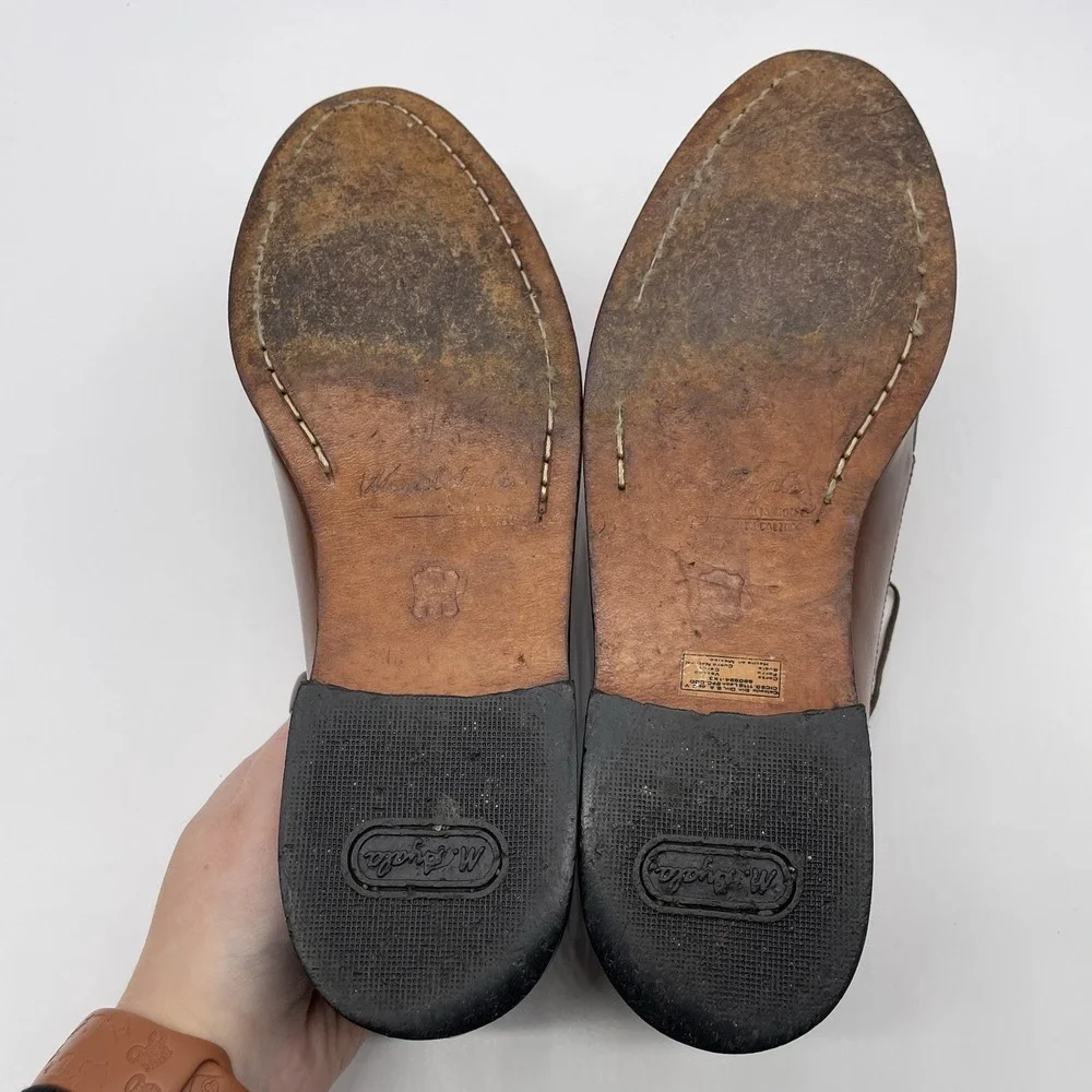 M. Ayala Brown Leather Lace-up Dress Shoes -28.5 US Size‎ 10